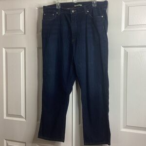 L.L. Bean Men's Dark Blue Natural Fit Jeans 38x29 Cotton